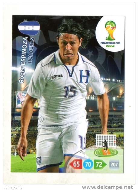 PANINI FIGURINA TRADING CARD ADRENALYN XL (NO STICKER) BRASIL WORLD CUP 2014 - HONDURAS - ROGER ESPINOZA - Other & Unclassified