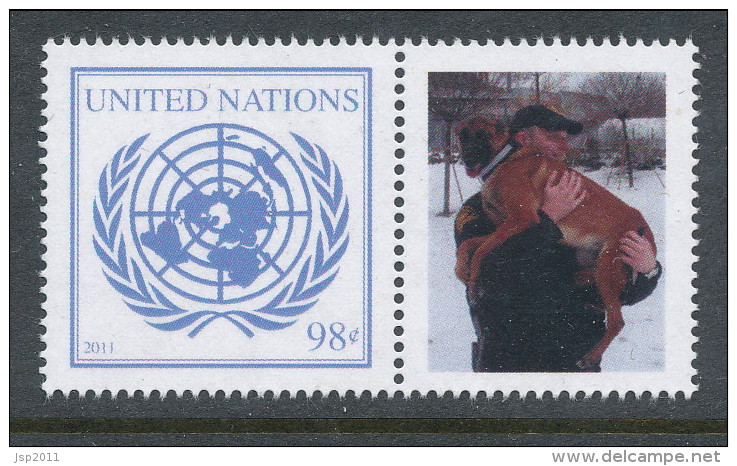 UN New York 2011. Scott # 1023. 98 C UN Emblem With Lable, MNH (**) - Unused Stamps