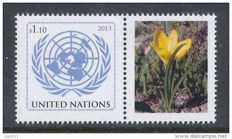 UN New York 2013. CITES, Single With Lable, MNH (**) - Unused Stamps