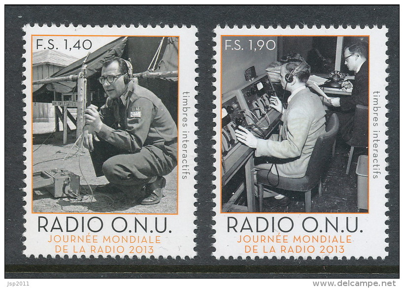 UN Geneva 2012. Scott # 559-560. World Day Of Radio, MNH ** - Nuovi