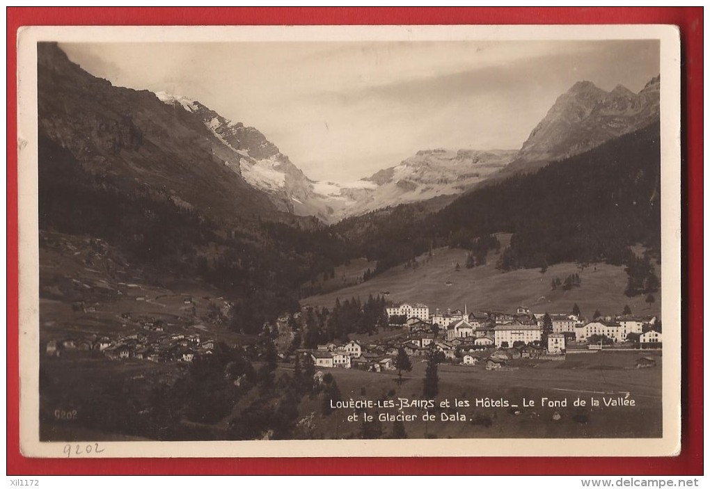 CLO-02 Loèche Les Bains Et Les Hotels, Leukerbad. 1928 - Loèche