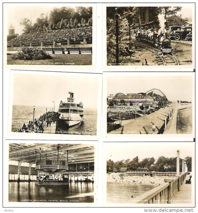 Twelve Genuine Photographs Of Crystal Beach, Ontario  3.5" X 2.5"  9 Cm X 6.5 Cm - Géographie