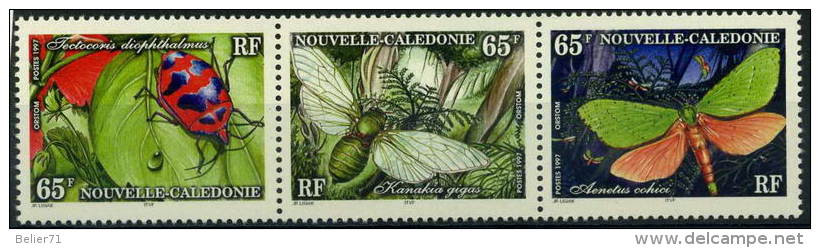 France, Nouvelle Calédonie : N° 731 à 733 Xx Année 1997 - Unused Stamps