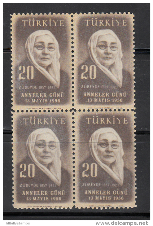 Turkey     Scott No.  1206     Mnh        Year  1956    Block Of 4 - Trinité & Tobago (1962-...)