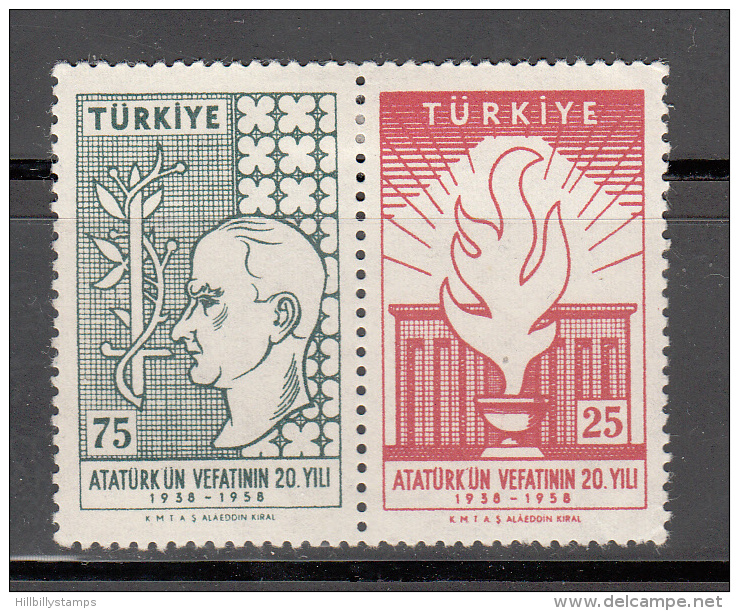 Turkey     Scott No.  1431a       Unused Hinged       Year  1958 - Ungebraucht