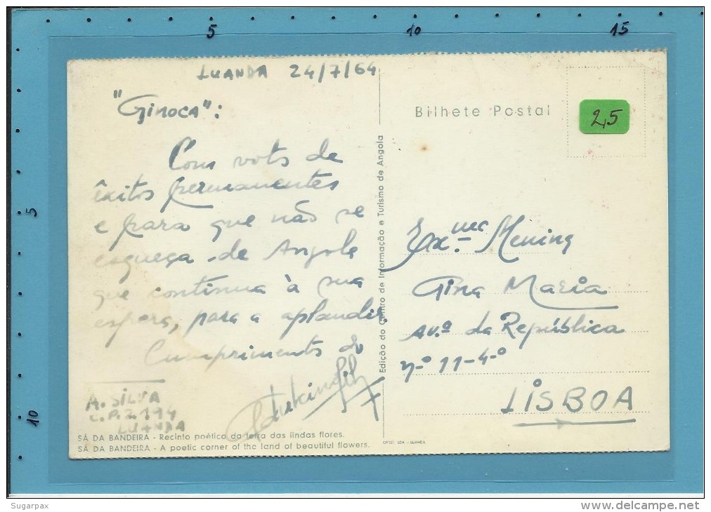 SÁ Da BANDEIRA - 1964 - Recinto Poético Da Terra Das Lindas Flores - Angola - Ed. CITA - 2 SCANS - Angola