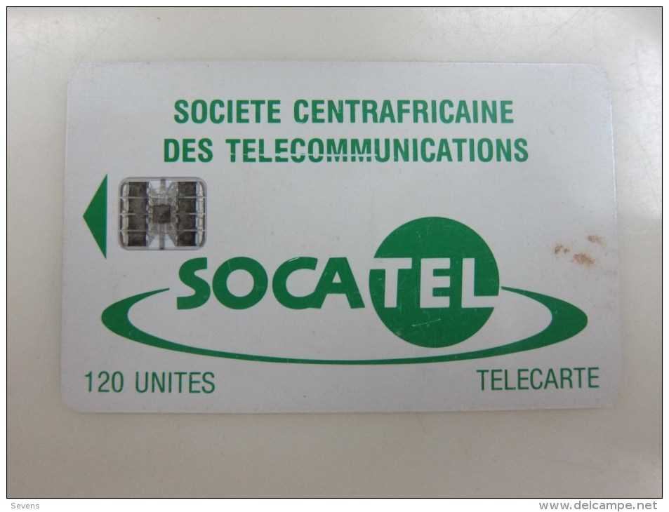 Chip Phonecard, 120 Unites, Used With A Little Dirty And Scratch - Central African Republic