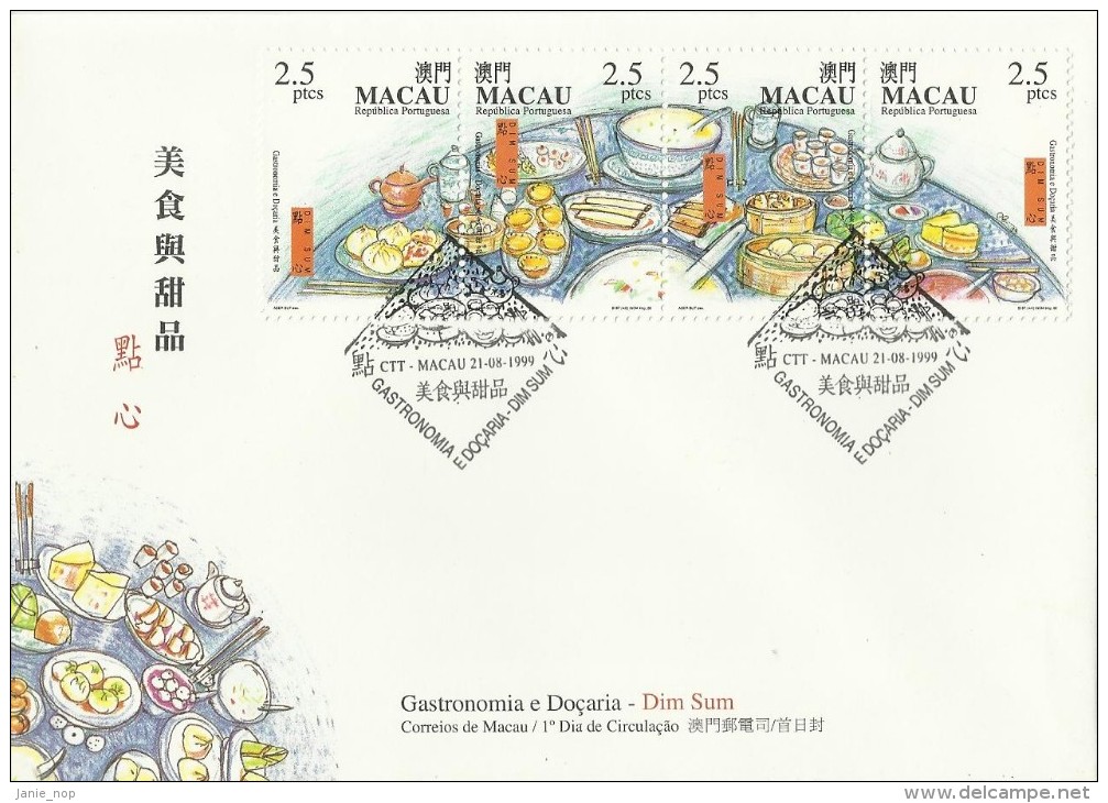 Macau 1999 Dim Sum FDC - FDC