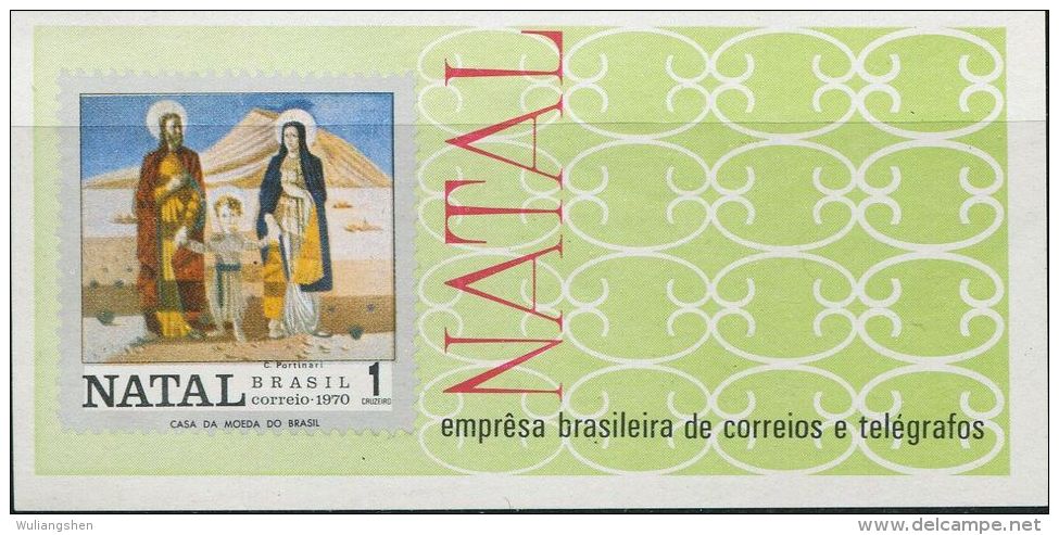 BX0107 Brazil 1970 Holy Family Christmas M MNH - Ungebraucht