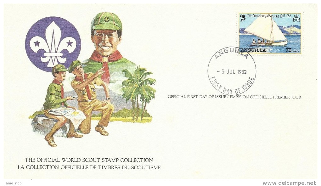 Anguilla 1982 Scout FDC - Anguilla (1968-...)