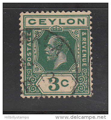 Celyon      Scott No. 202    Used    Year  1912  Wmk. 3 - Sri Lanka (Ceylon) (1948-...)