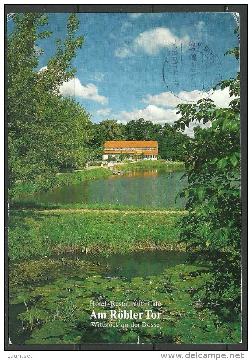 Deutschland Ansichtskarte Wittstock Dosse 1993 Nach Estland Gesendet - Wittstock