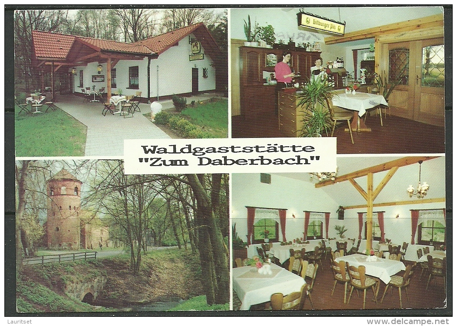 Deutschland Ansichtskarte Wittstock Dosse Waldgaststätte Daberbach 1993 Nach Estland Gesendet - Wittstock