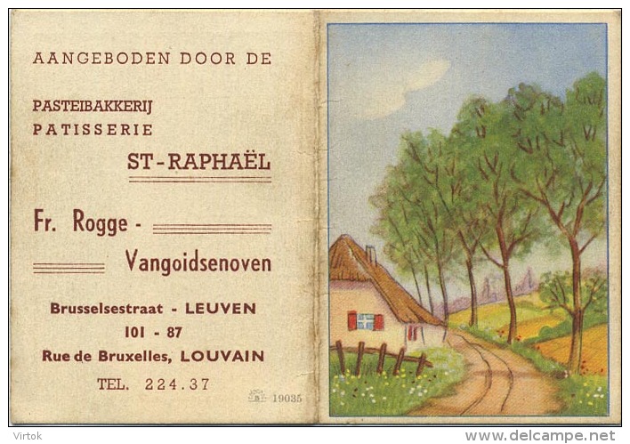 Leuven :  Patisserie  ST. Raphael :  Oude Kalender 1950  ( 12 X 8 Cm ) - Autres & Non Classés