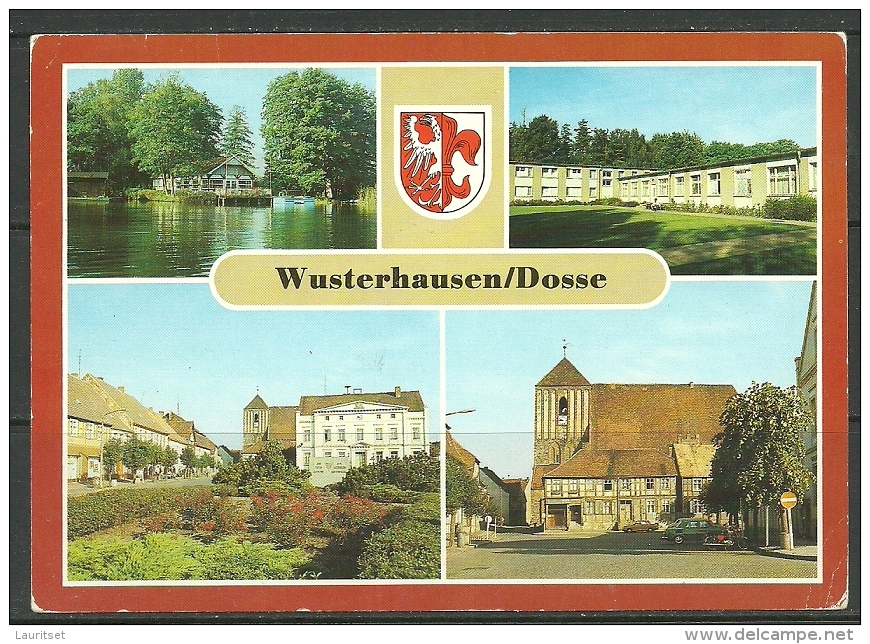 Deutschland Ansichtskarte WUSTERHAUSEN Dosse 1990 Nach Estland Gesendet - Wusterhausen