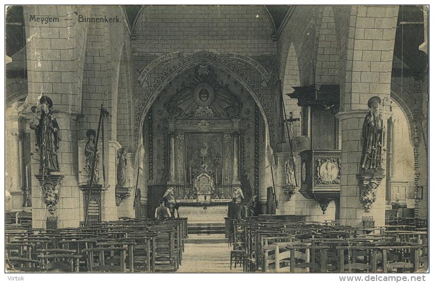 Meygem :  Binnenkerk  (  2 Scans ) - Autres & Non Classés