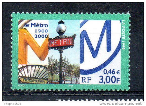 FRANCE. N°3292 Oblitéré De 1999. Métro De Paris. - Tram