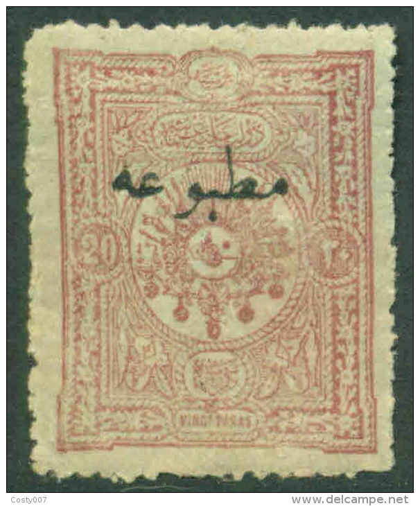 Turkey Ottoman Empire 1894 Newspaper Stamp Overprint 20Pa Mi.80a MH AM.272 - Unused Stamps