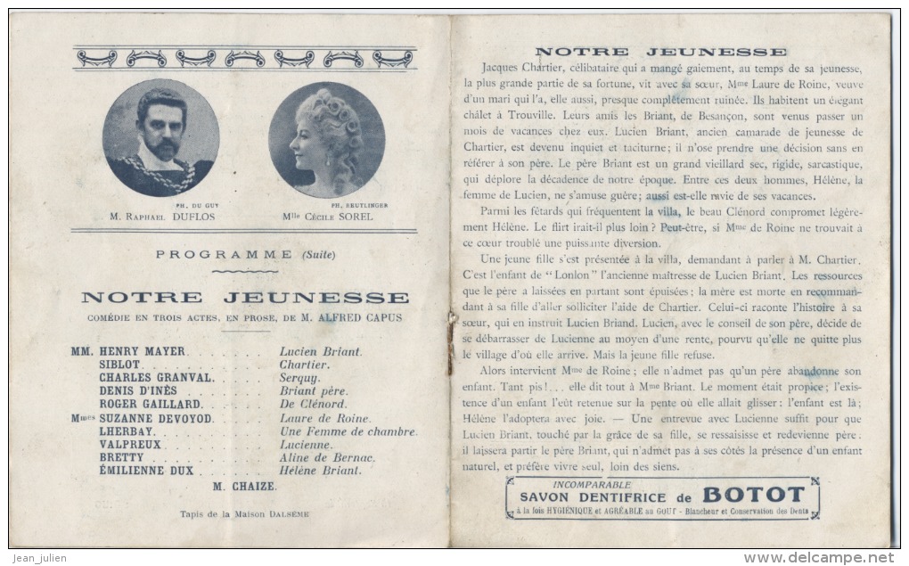 PROGRAMME -  Comédie Française  - Les Caprices De Marianne - 3 Scans - Programmes