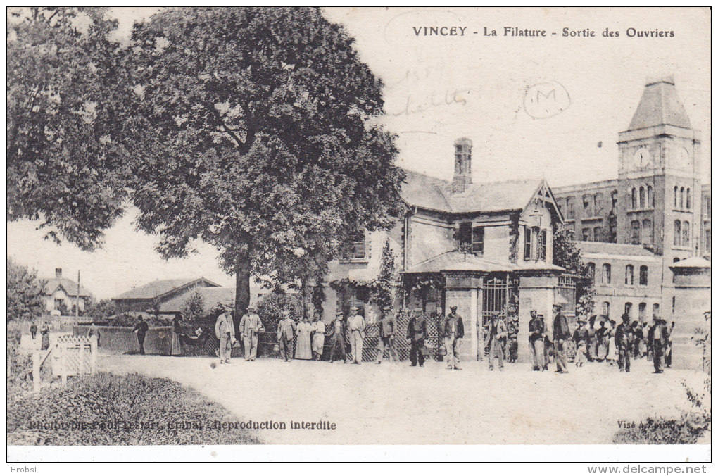 VINCEY, La Filature, Sortie Des Ouvriers, écrite - Vincey