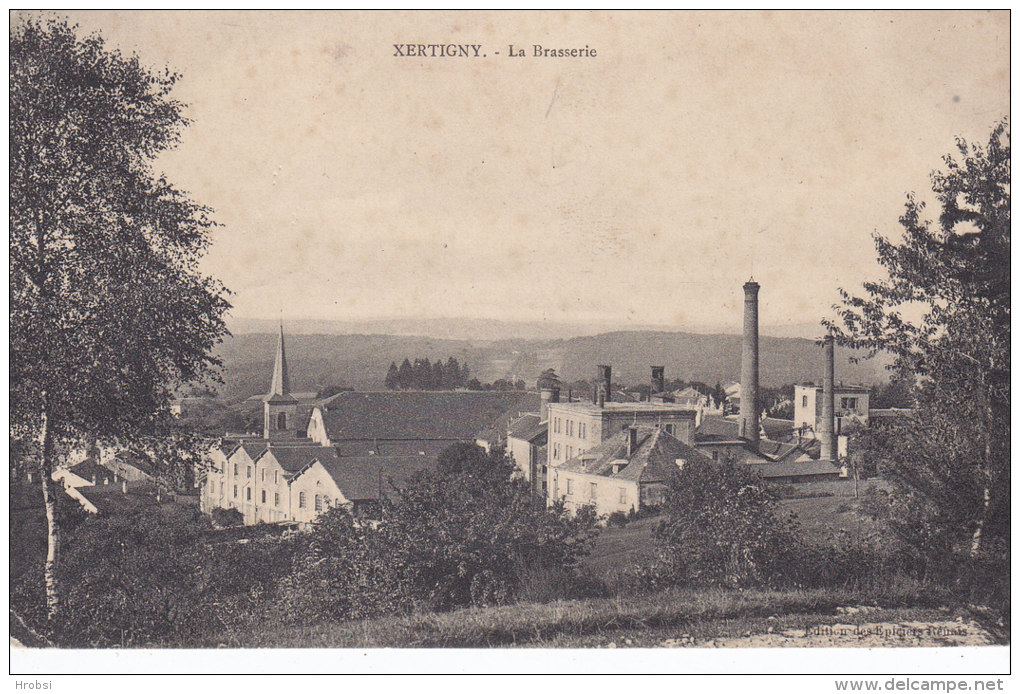 XERTIGNY, La Brasserie, Circulée Cachet Ambulant - Xertigny