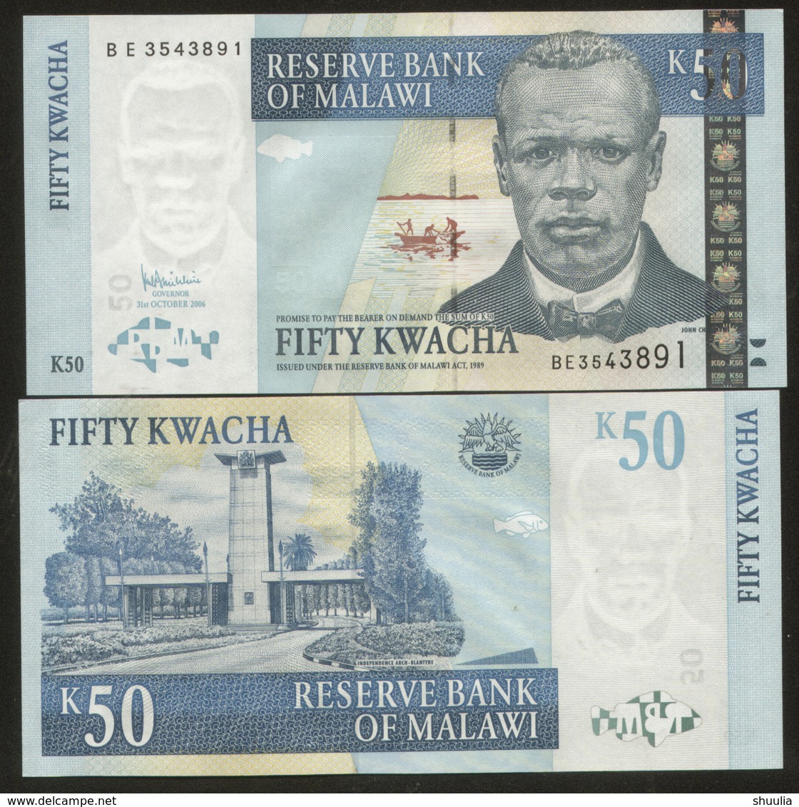 Malawi 50 Kwacha 2006  Pick 53 UNC - Malawi