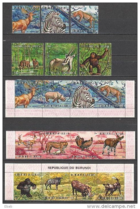 Burundi 1977 AFRICAN WILDLIFE (2) - Andere & Zonder Classificatie