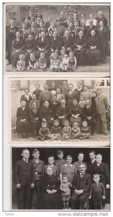 3 Foto Karte ( Familie Aus Badenweiler Oder Niederweiler ) - Badenweiler