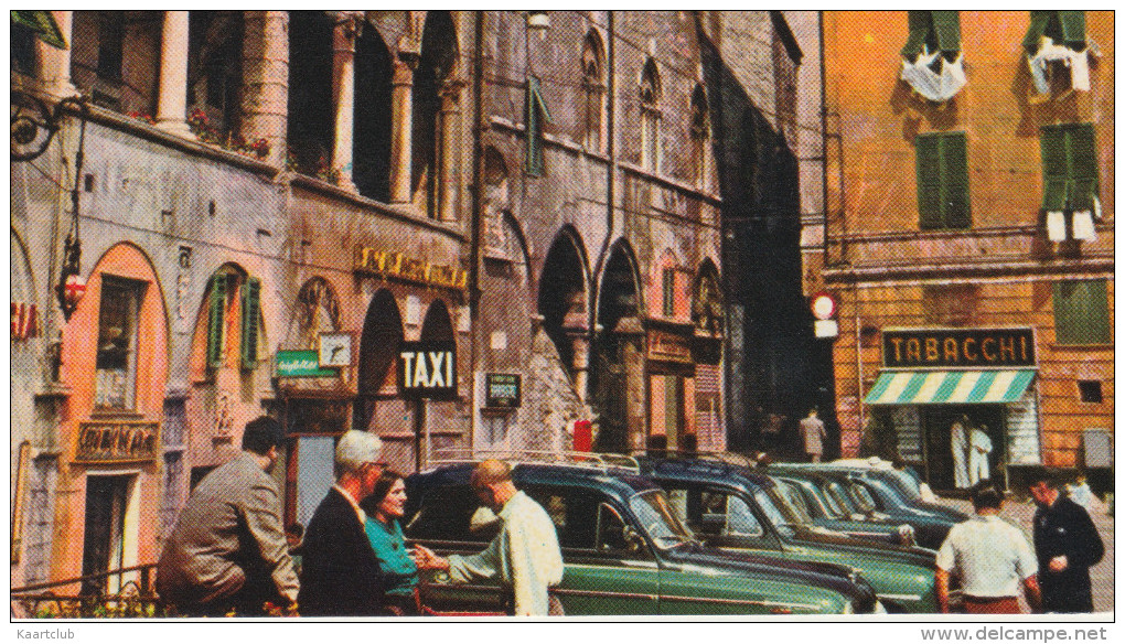 Genova: OLDTIMER TAXI´S FIAT 1400  - Piazza Della Commenda - Italia - Turismo