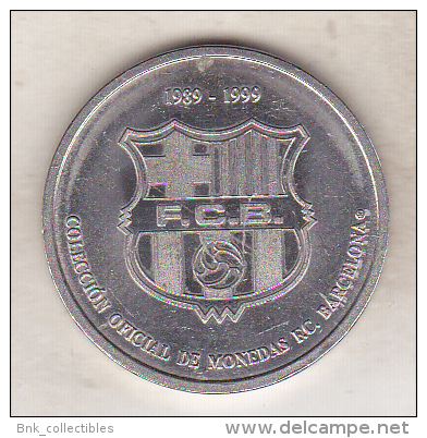 Spain FC Barcelona Old  Small Sport Medal - 1989-1999 - Token - Football - Soccer - Players - Zubizarreta - Otros & Sin Clasificación