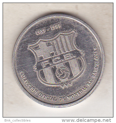 Spain FC Barcelona Old  Small Sport Medal - 1989-1999 - Token - Football - Soccer - Players - Bakero - Other & Unclassified