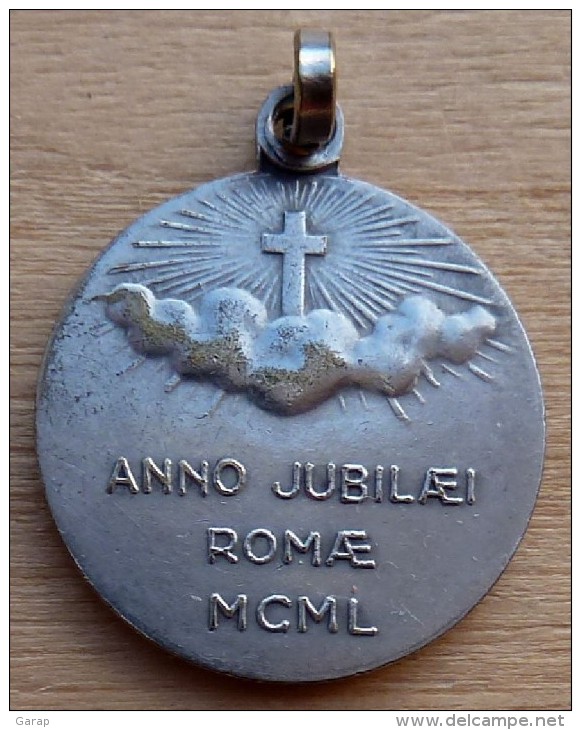 Mad-175 Médaille Ancienne Signée Pénin Anno Jubilaei 1950 Pius XII - Godsdienst & Esoterisme