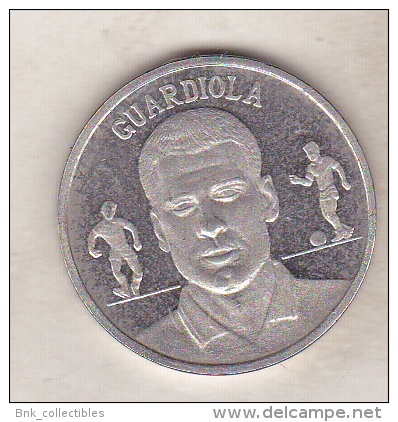 Spain FC Barcelona Old  Small Sport Medal - 1989-1999 - Token - Football - Soccer - Players - Guardiola - Sonstige & Ohne Zuordnung