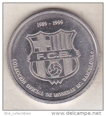 Spain FC Barcelona Old  Small Sport Medal - 1989-1999 - Token - Football - Soccer - Players - Guardiola - Autres & Non Classés