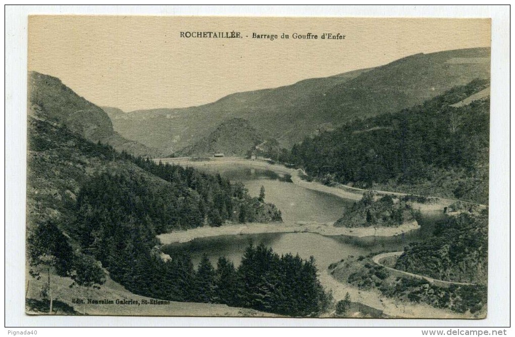 CP , 42 , ROCHETAILLEE , Barrage Du Gouffre D'Enfer - Rochetaillee