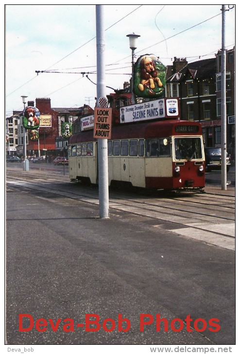 Tram Photo Blackpool Corporation Tramways OMO Car 4 Tramcar One Man Operation - Trains