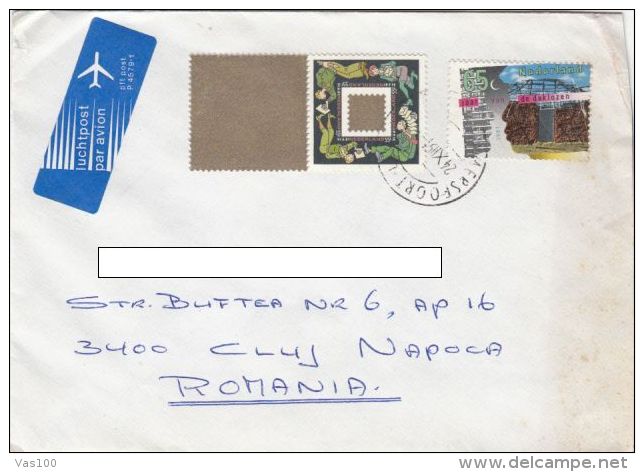 STAMPS ON COVER, NICE FRANKING, HOMELESS, 1991, NETHERLANDS - Covers & Documents