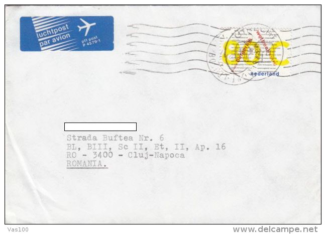 STAMPS ON COVER, NICE FRANKING, LAWS, 1992, NETHERLANDS - Covers & Documents