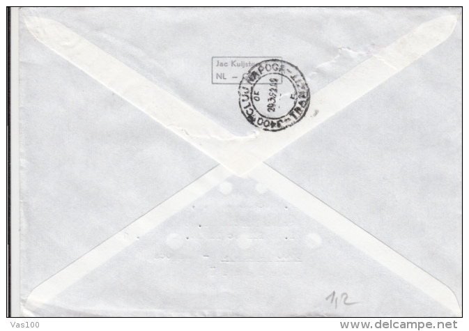 STAMPS ON COVER, NICE FRANKING, EXHIBITION, 1992, NETHERLANDS - Covers & Documents