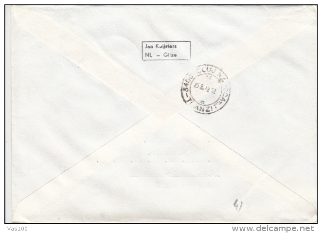 STAMPS ON COVER, NICE FRANKING, ARCHITECTURE, 1992, NETHERLANDS - Covers & Documents