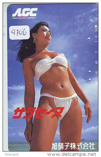 Télécarte Japon EROTIQUE (4706) EROTIC * *  Japan PHONECARD EROTIK * BIKINI GIRL * FEMME  SEXY LADY - Moda