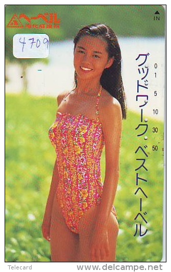 Télécarte Japon EROTIQUE (4709) EROTIC * *  Japan PHONECARD EROTIK * BIKINI GIRL * FEMME  SEXY LADY - Moda