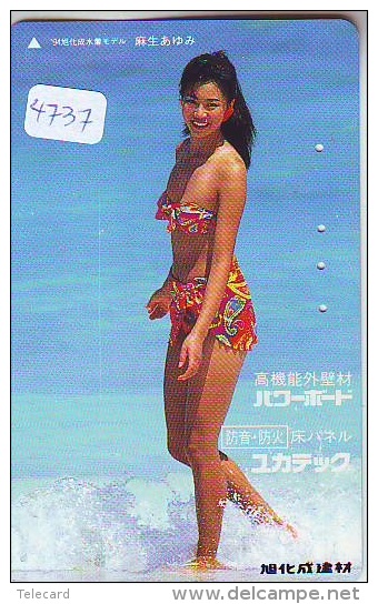 Télécarte Japon EROTIQUE (4737) EROTIC *  *  Japan PHONECARD EROTIK * BIKINI GIRL * FEMME  SEXY LADY - Moda