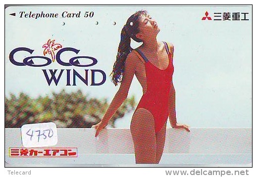 Télécarte Japon EROTIQUE (4750) EROTIC *  *  Japan PHONECARD EROTIK * BIKINI GIRL * FEMME  SEXY LADY - Moda