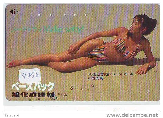 Télécarte Japon EROTIQUE (4756) EROTIC *  *  Japan PHONECARD EROTIK * BIKINI GIRL * FEMME  SEXY LADY - Moda