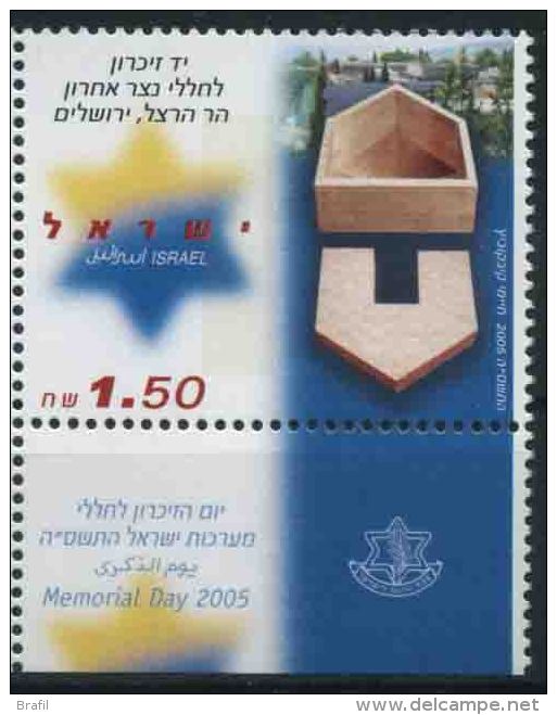 2005 Israele, Giornata Del Ricordo, Serie Completa Nuova (**) - Neufs (avec Tabs)