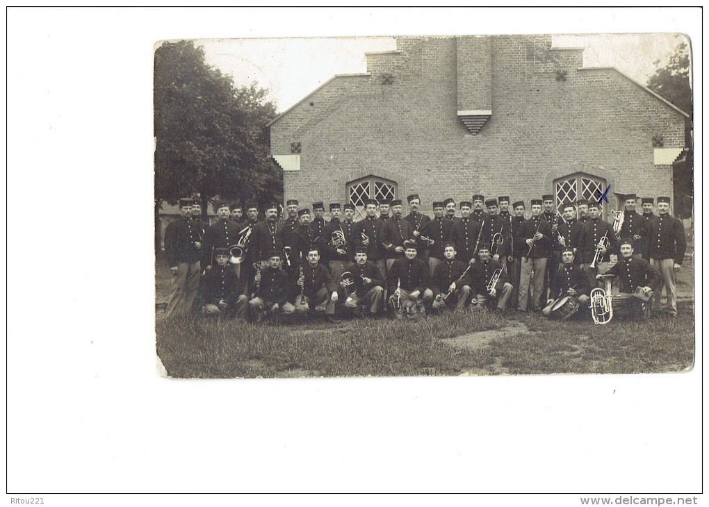 Militaria Groupe Musiciens Fanfare Trompette Tambour - Personen