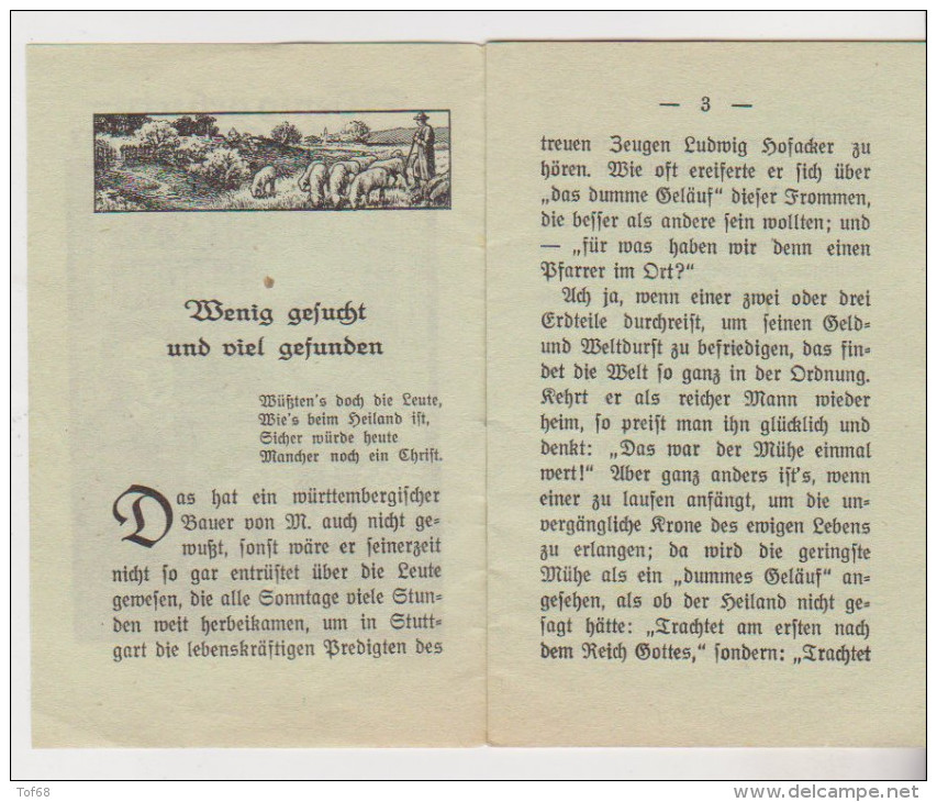 Kleine Heft Wenig Gefucht Und Viel Gefunden Nr 45 St Johannis Druckerei Dinglingen - Christentum