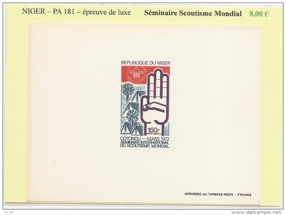 Niger - PA 181 - Seminaire Scoutisme Mondial - Epreuve De Luxe - Niger (1960-...)