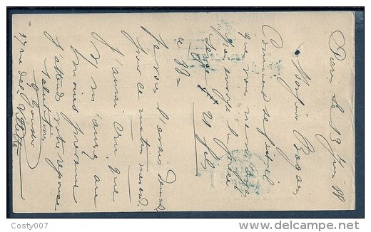 France 1888 Postal History Rare Old Pneumatic Postcard Postal Stationery Paris D.309 - Pneumatiques